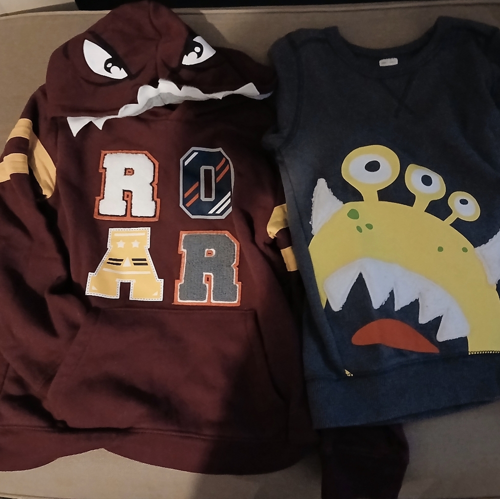 Carter's Brown and Gray Casual Sporty Style 2 Sweatshirts